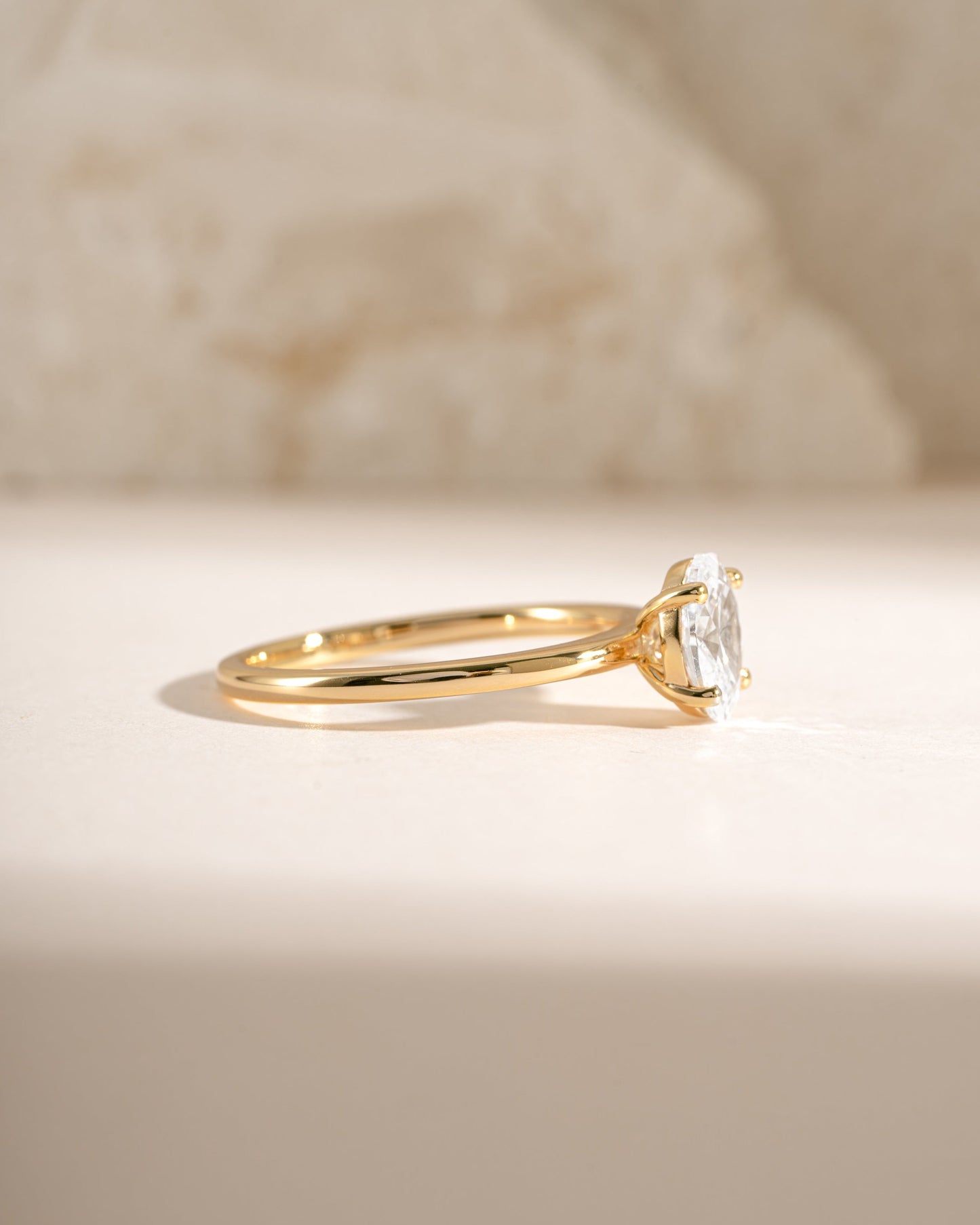 Solitaire Oval Ring