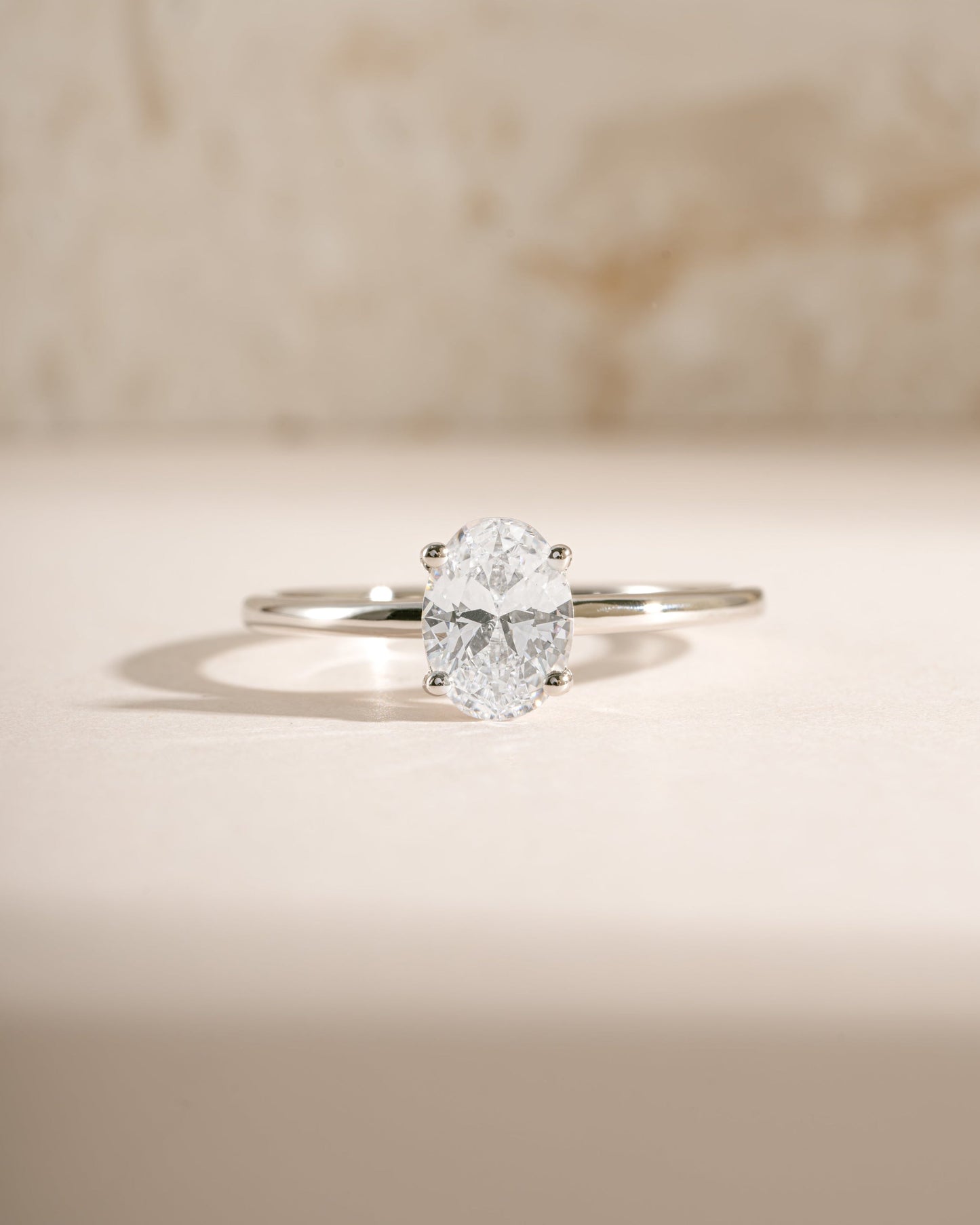 Solitaire Oval Ring