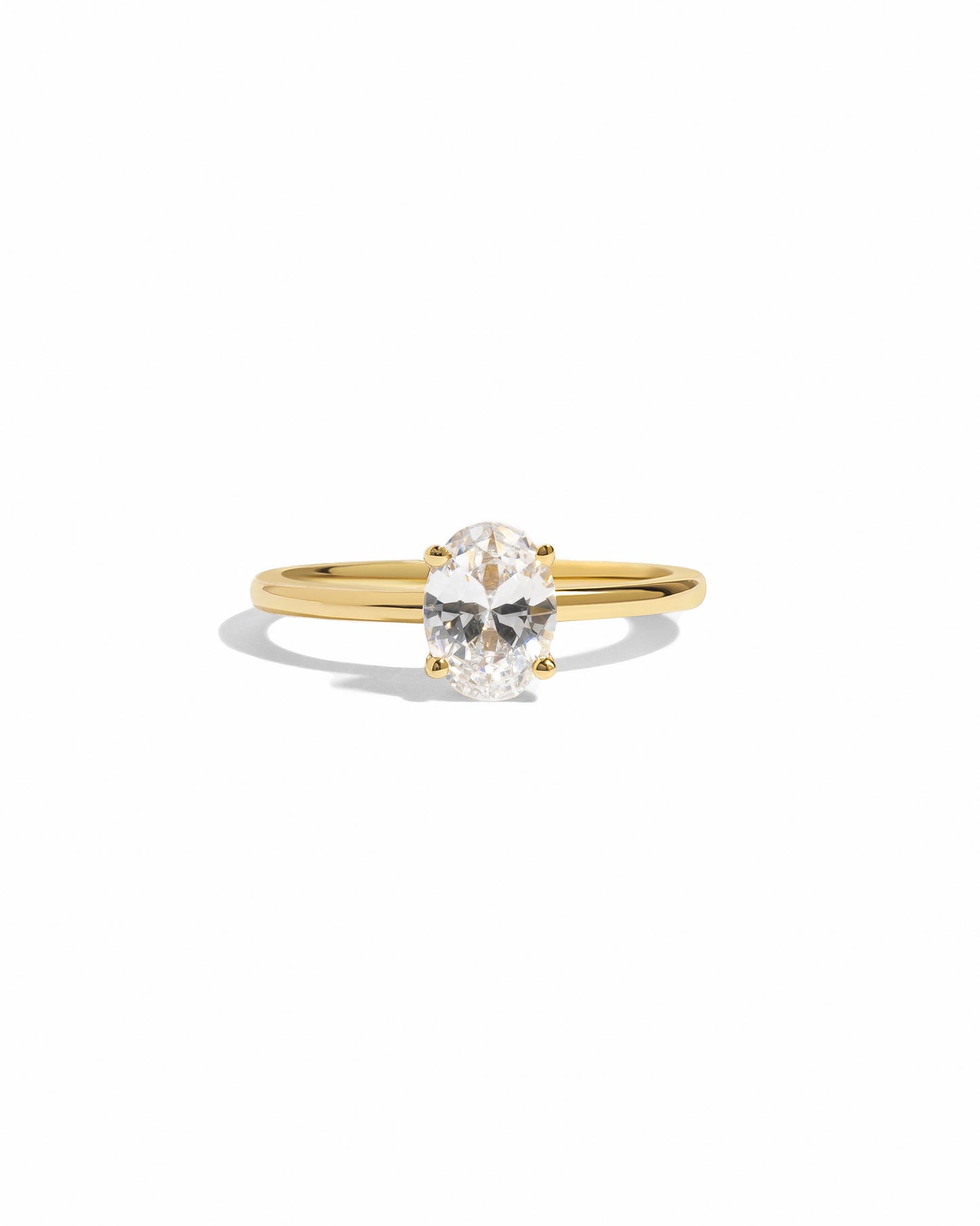 Solitaire Oval Ring