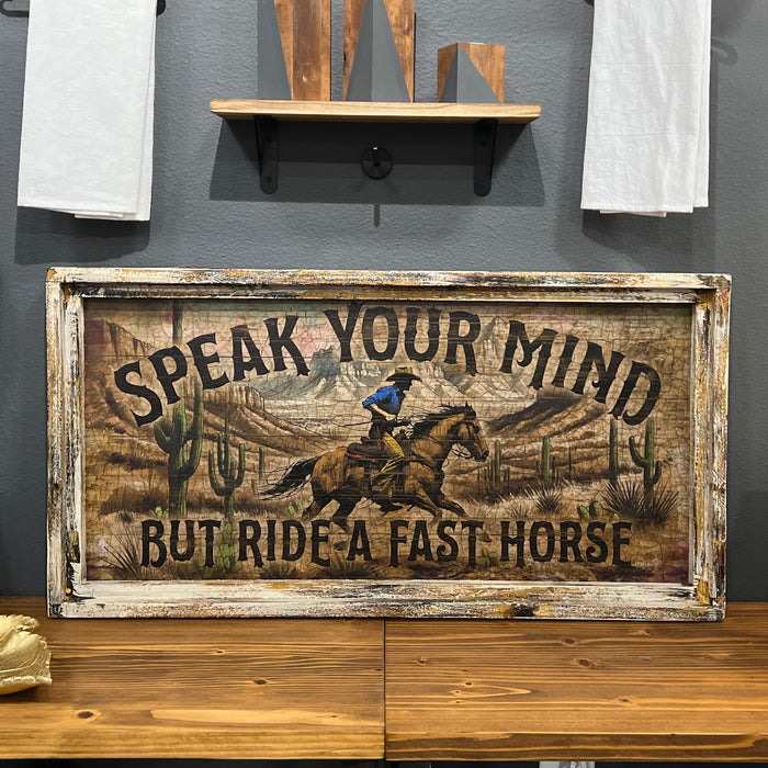 Speak Your Mind Western Frame