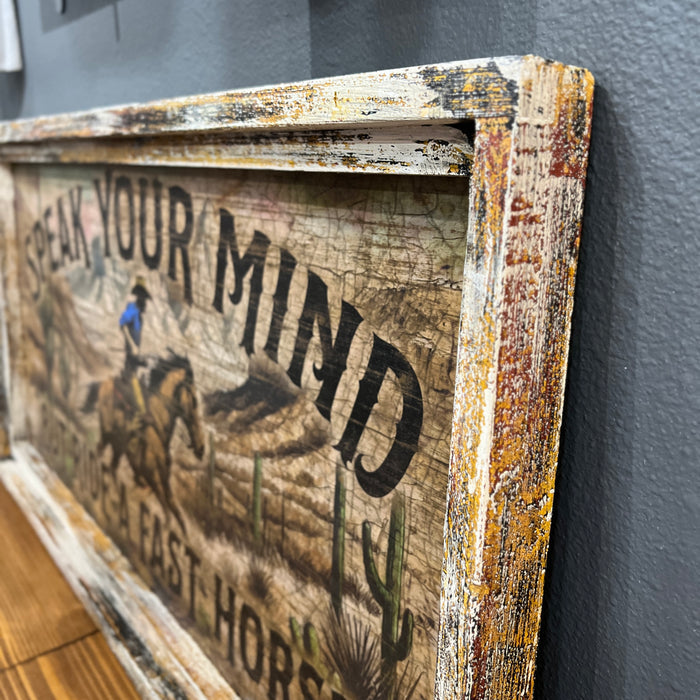Speak Your Mind Western Frame