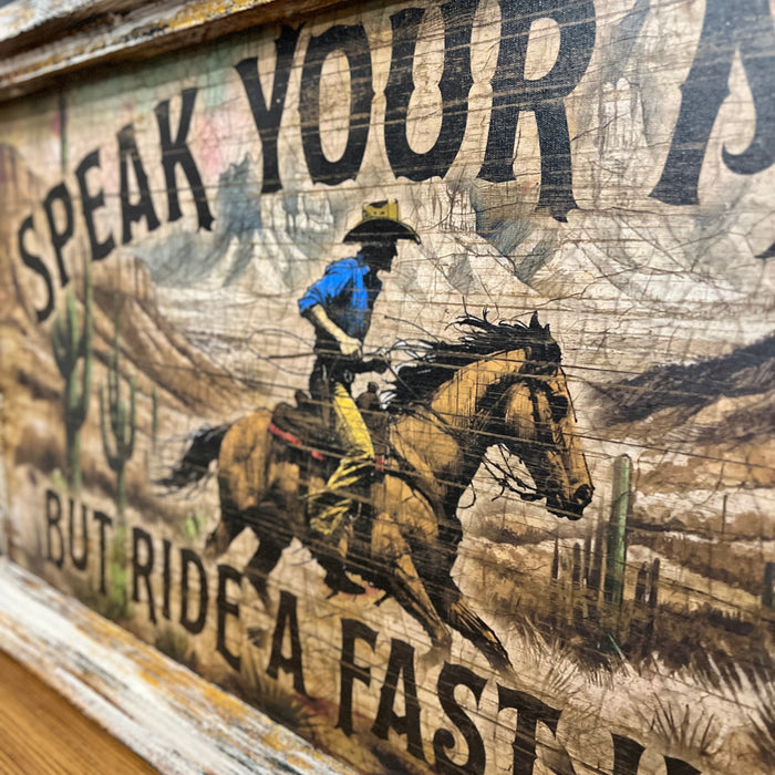 Speak Your Mind Western Frame