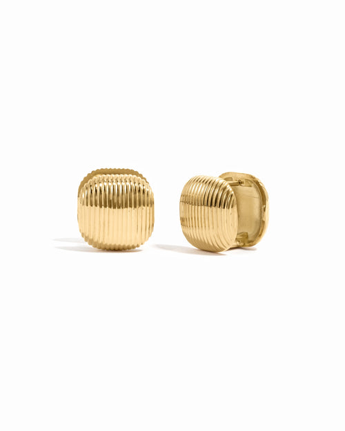 Sage Square Statement Earrings