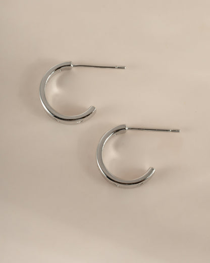 Star Studded Hoop Earrings