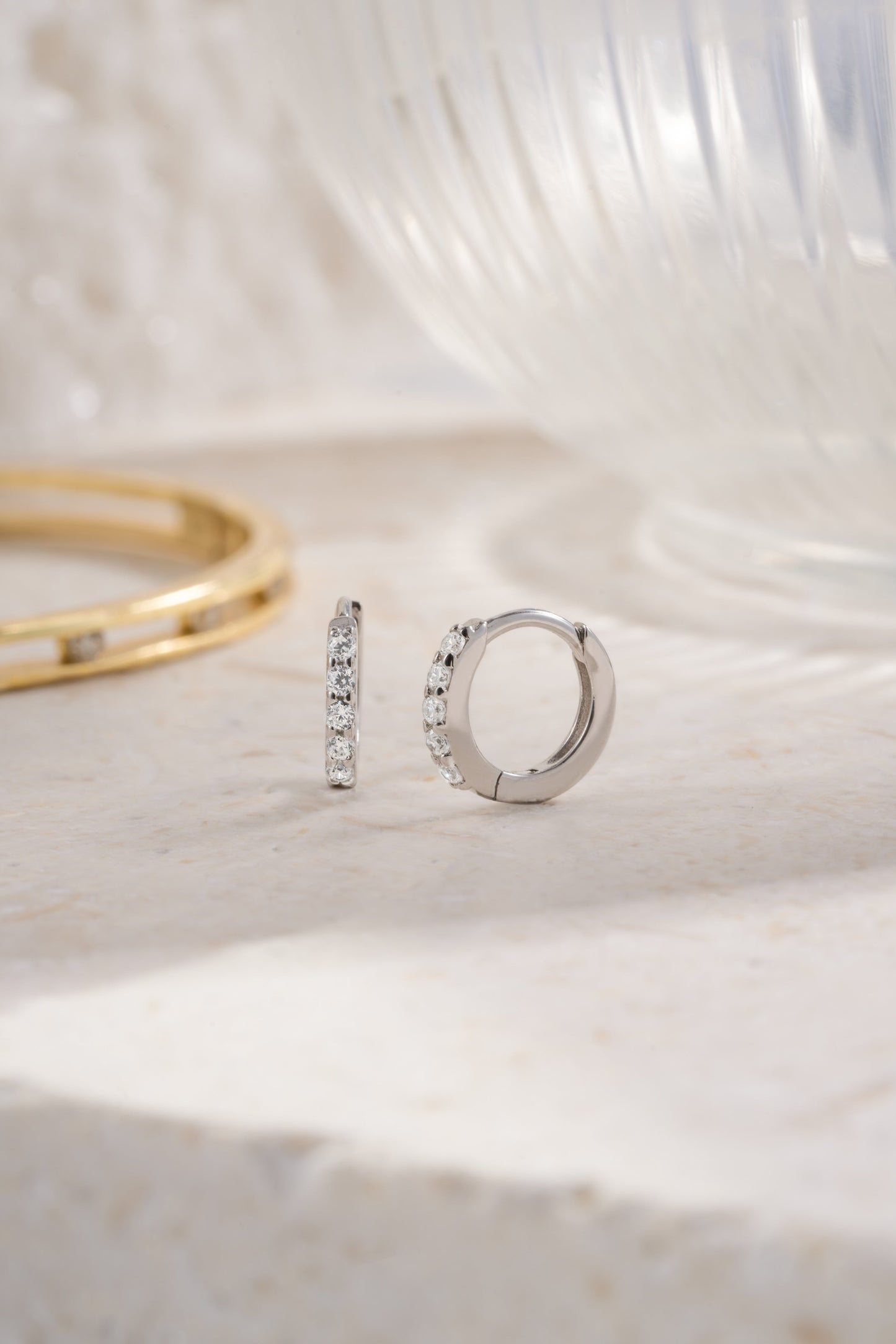 7mm Diamond Huggies (Multiple Sizes Available)