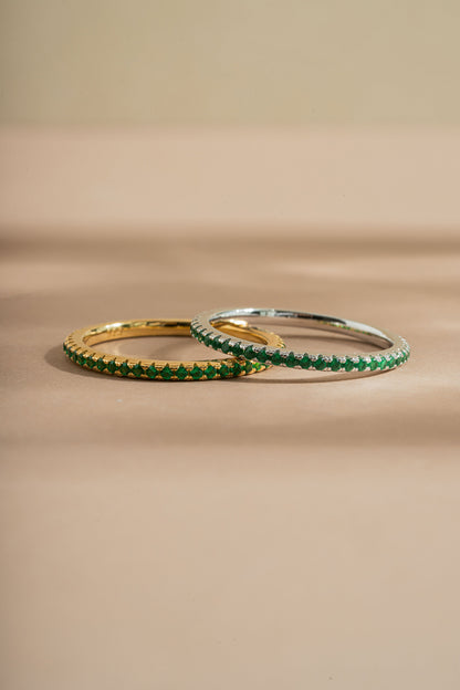 Emerald Birthstone Eternity Ring