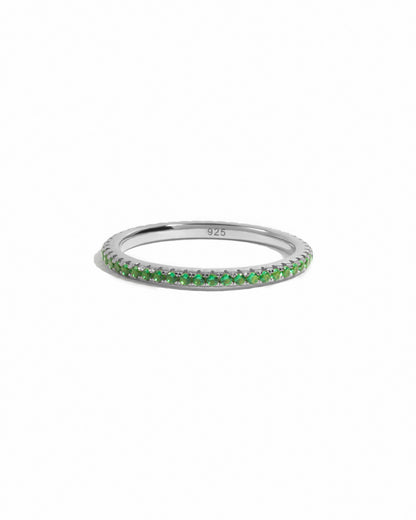 Emerald Birthstone Eternity Ring