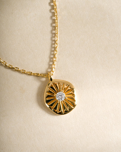 Sunburst Medallion Necklace