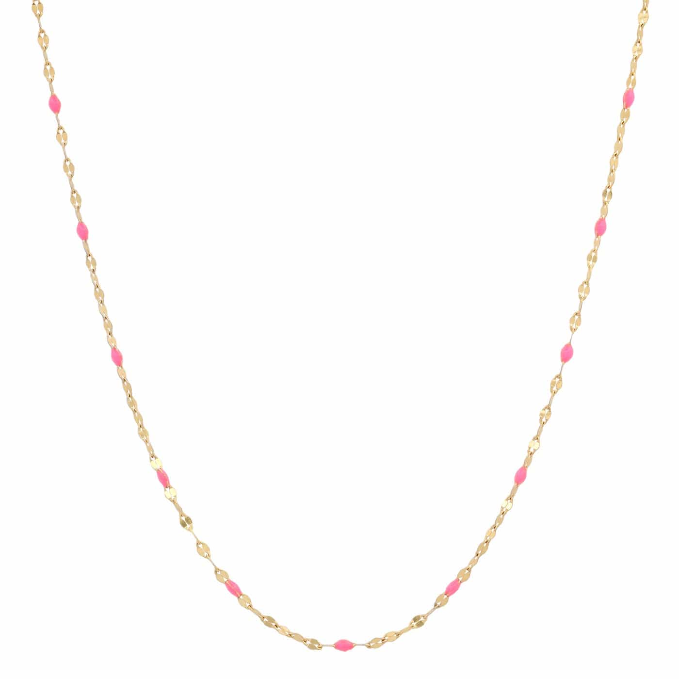 Gold Vermeil Sparkle Chain with Enamel Stations
