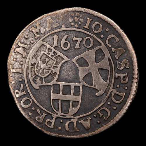 Teutonic Knights, Leopold I, Silver Groschen - 1670 CE - German States