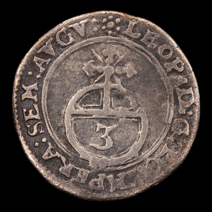 Teutonic Knights, Leopold I, Silver Groschen - 1670 CE - German States
