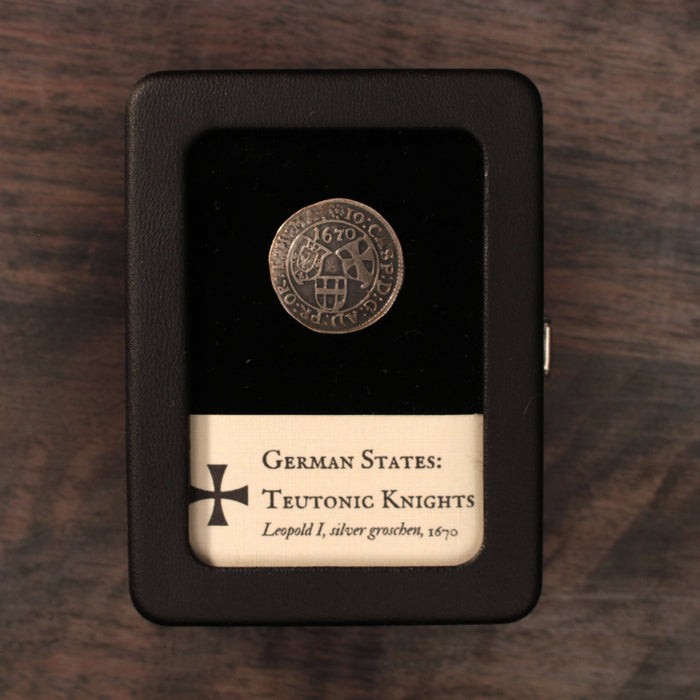 Teutonic Knights, Leopold I, Silver Groschen - 1670 CE - German States