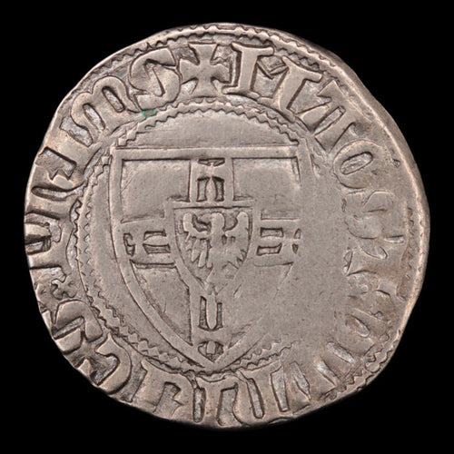 Teutonic Knights, Winrich of Kniprode, Silver Schilling - 1351 to 1382 CE - German States