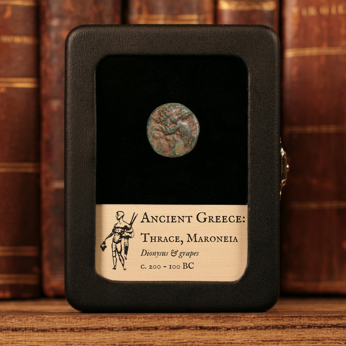 Thrace, City of Maroneia, AE Unit, Dionysus (Greek God of Wine) - c. 200 to 100 BCE - Ancient Greece