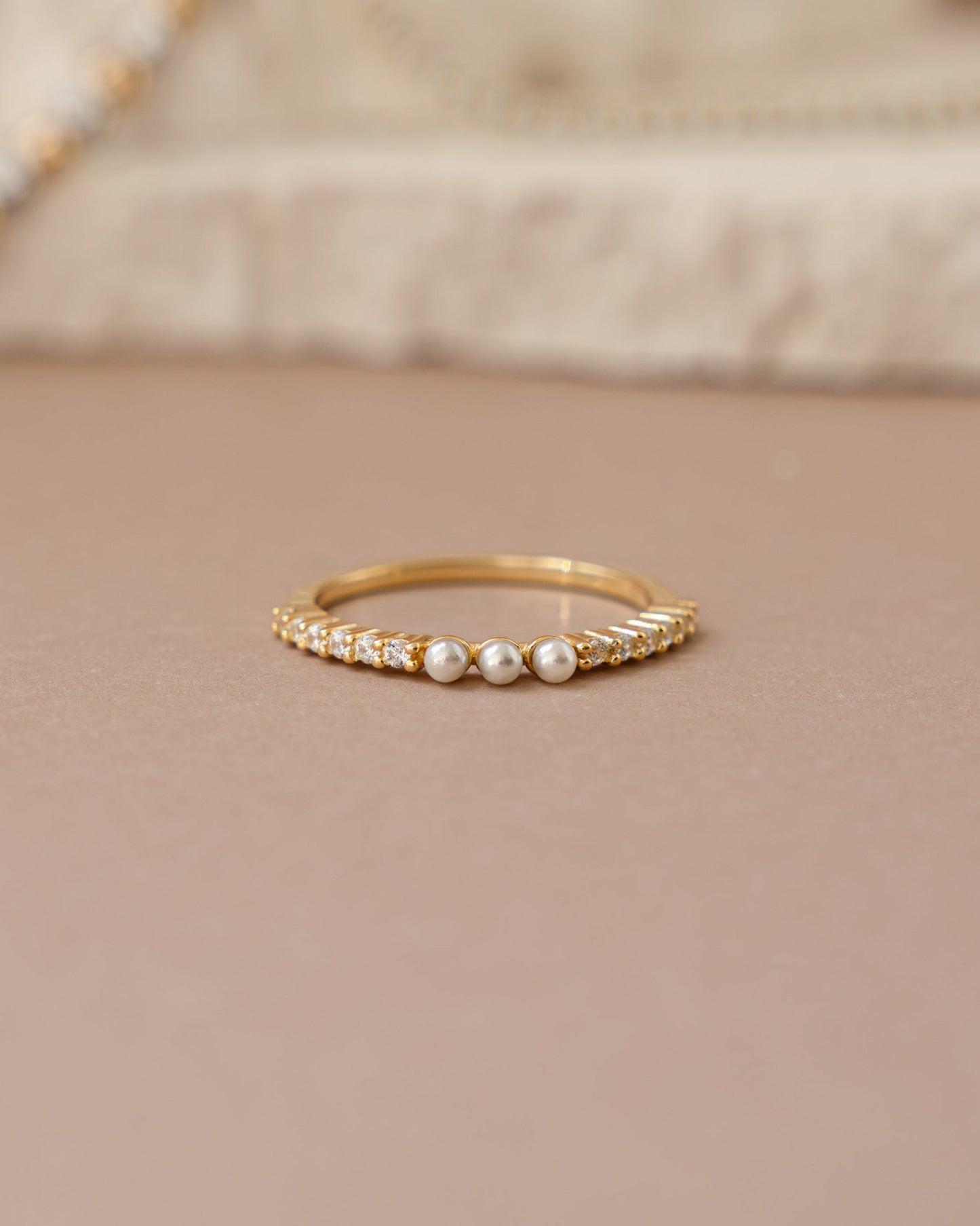 Three Pearl Ring