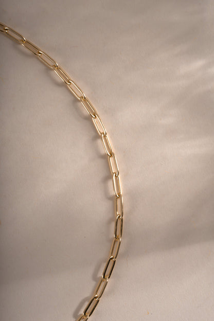 Tiny Link Paperclip Necklace