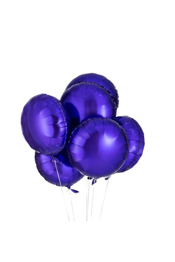 Round Purple Foil Balloon
