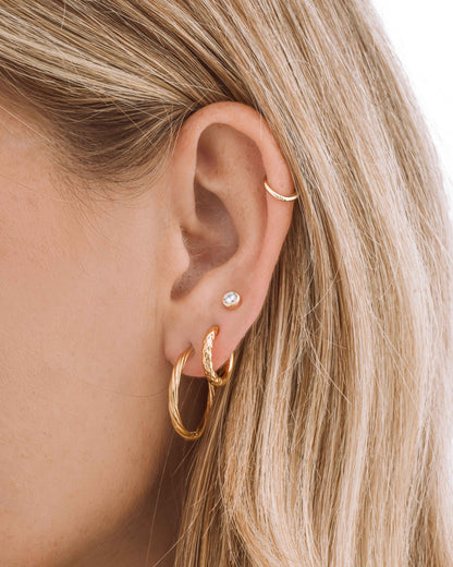 Ava Twisted Hoops