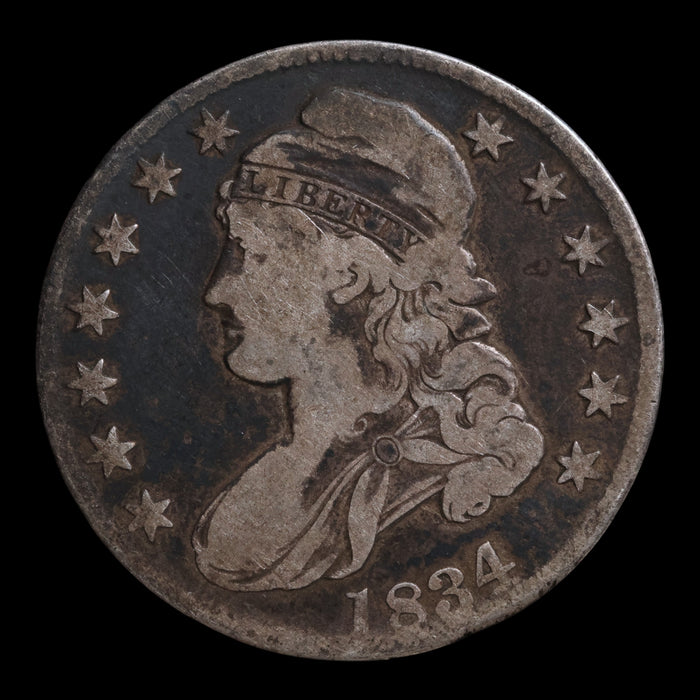 United States, Capped Bust Silver Half Dollar - 1834 - United States of America