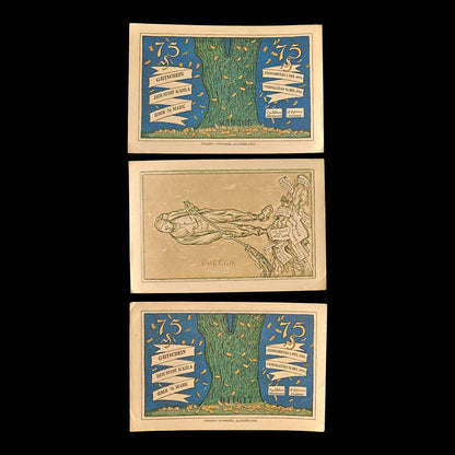 Weimar Germany, City of Kahla, Lot of Three Notgeld Notes - 1921 CE - Weimar Republic