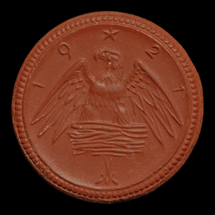 Weimar Germany, Saxony, Porcelain 2 Marks Notgeld (Emergency Money) - 1920 to 1921 CE - Weimar Republic