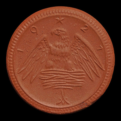 Weimar Germany, Saxony, Porcelain 2 Marks Notgeld (Emergency Money) - 1920 to 1921 CE - Weimar Republic