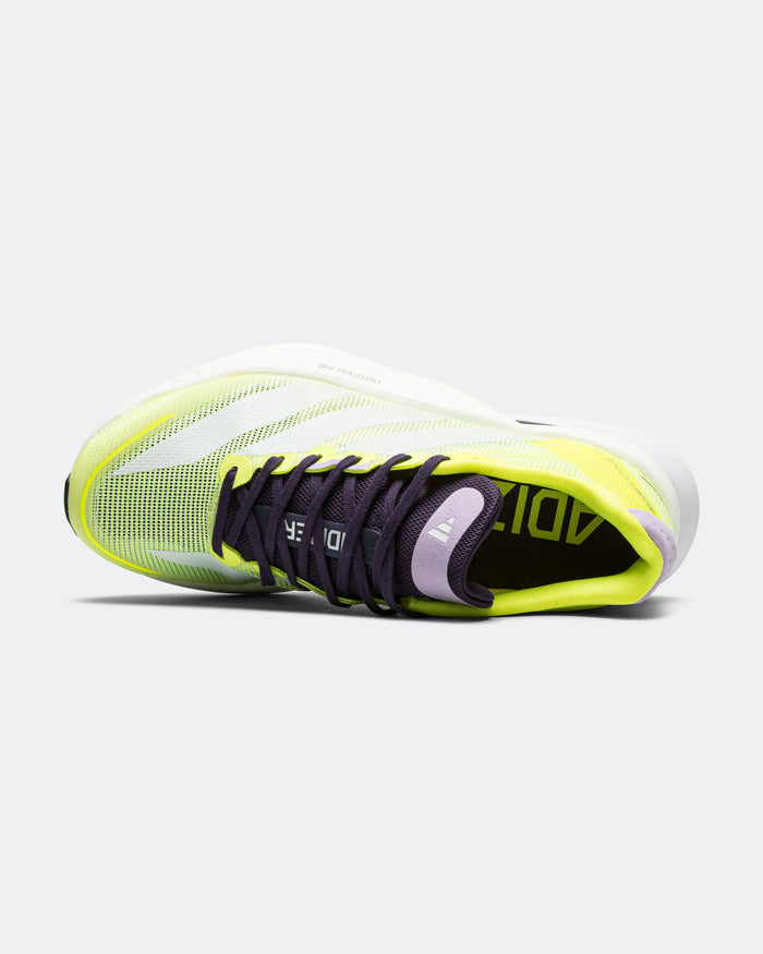 Womens Adizero Boston 13 - Solar Yellow/Footwear White-Powder Plum