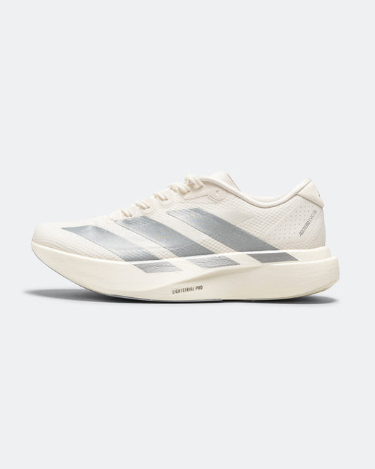 Womens Adizero Evo SL Woven - Core White/Core White-Halo Silver
