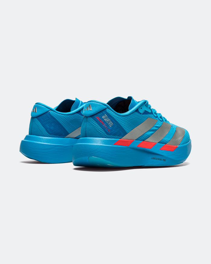 Womens Adizero Evo SL Woven - Solar Blue/Silver Metallic-Lucid Red