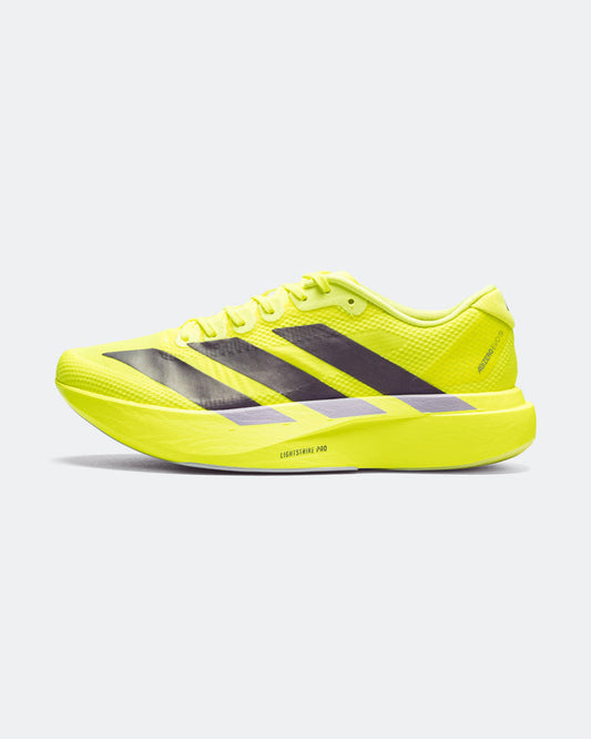 Womens Adizero Evo SL Woven - Solar Yellow/Aurora Plum-Powder Plum