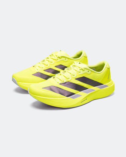 Womens Adizero Evo SL Woven - Solar Yellow/Aurora Plum-Powder Plum