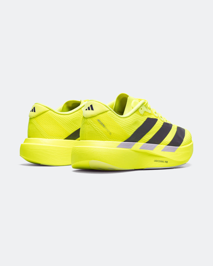 Womens Adizero Evo SL Woven - Solar Yellow/Aurora Plum-Powder Plum
