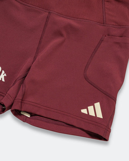 Womens Adizero NYC Short Tights - Shadow Red