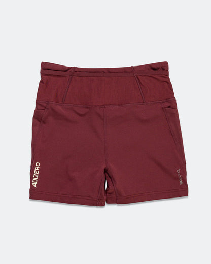 Womens Adizero NYC Short Tights - Shadow Red