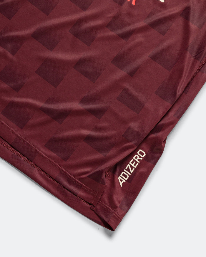 Womens Adizero NYC Singlet - Shadow Red/Maroon