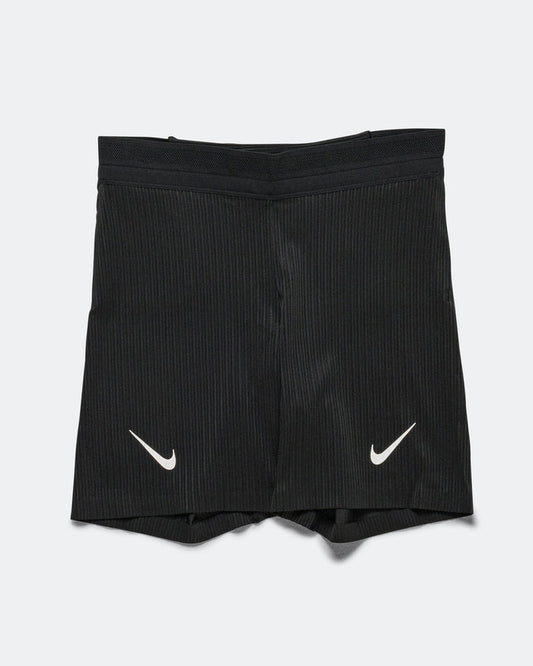 Womens AeroSwift Dri-FIT ADV Tight Running Shorts - Black/Black-White-White