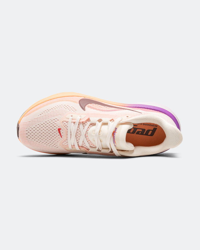 Womens Air Zoom Pegasus 42 - Chalk/Tattoo-Orange Pulse-Bright Violet