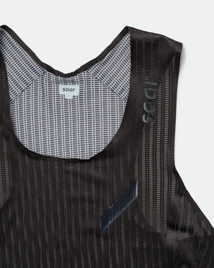 Womens Crop Vest - Black