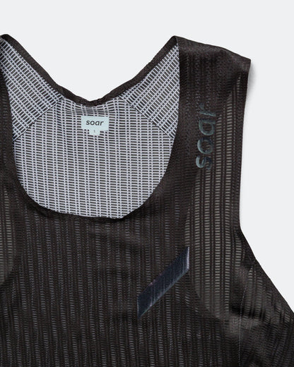 Womens Crop Vest - Black