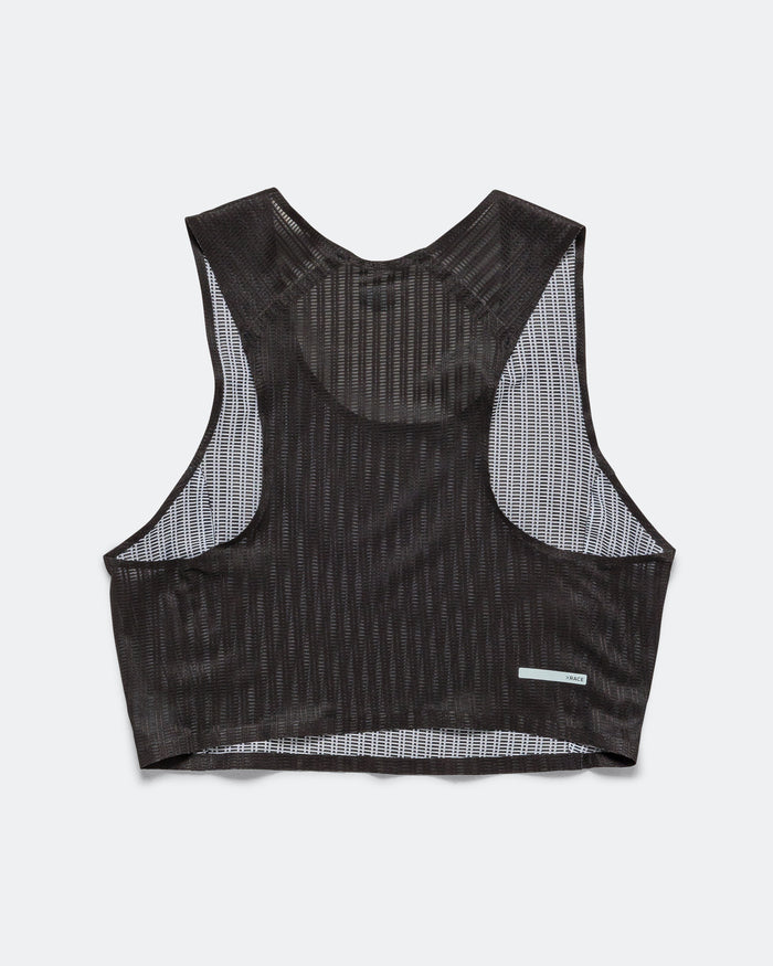 Womens Crop Vest - Black