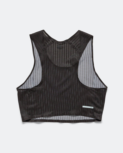 Womens Crop Vest - Black