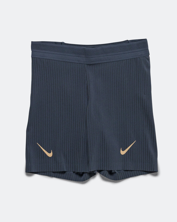 Womens Dri-FIT ADV Tight Running Shorts - Thunder Blue/Black-White-Linen