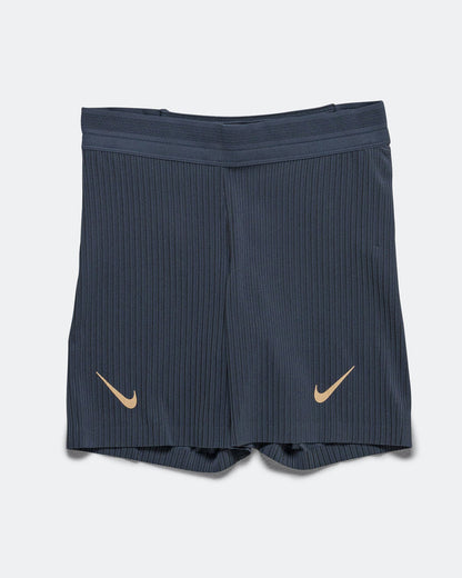 Womens Dri-FIT ADV Tight Running Shorts - Thunder Blue/Black-White-Linen