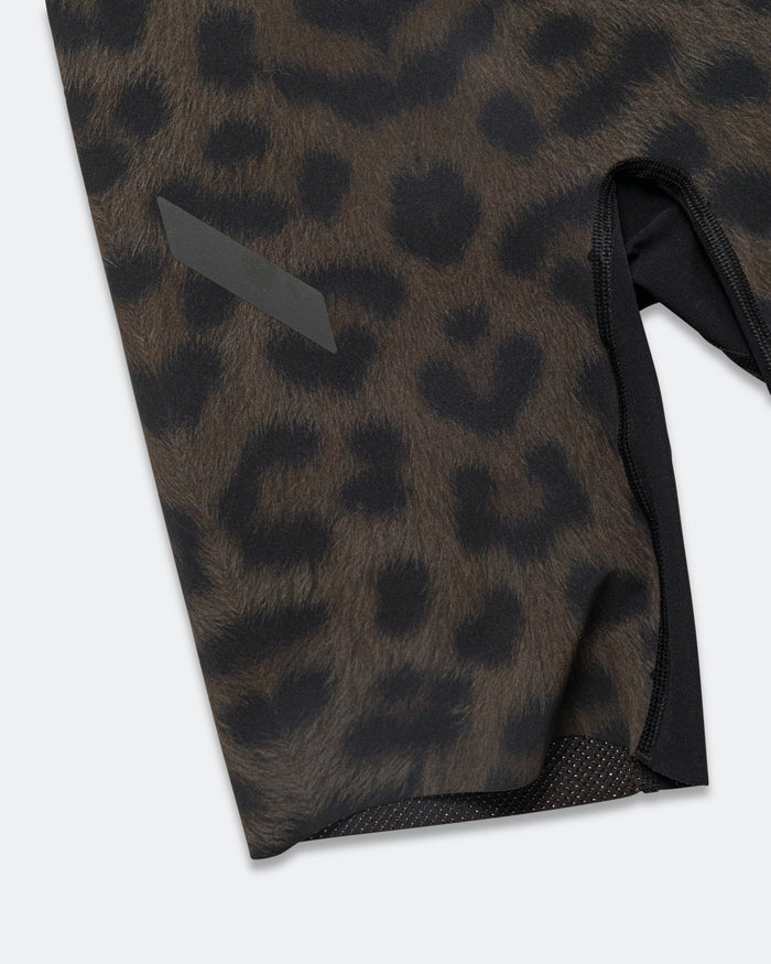 Womens Marathon Speed Shorts - Leopard Print