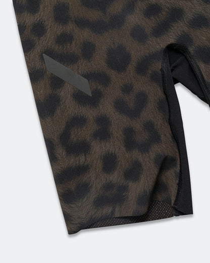 Womens Marathon Speed Shorts - Leopard Print