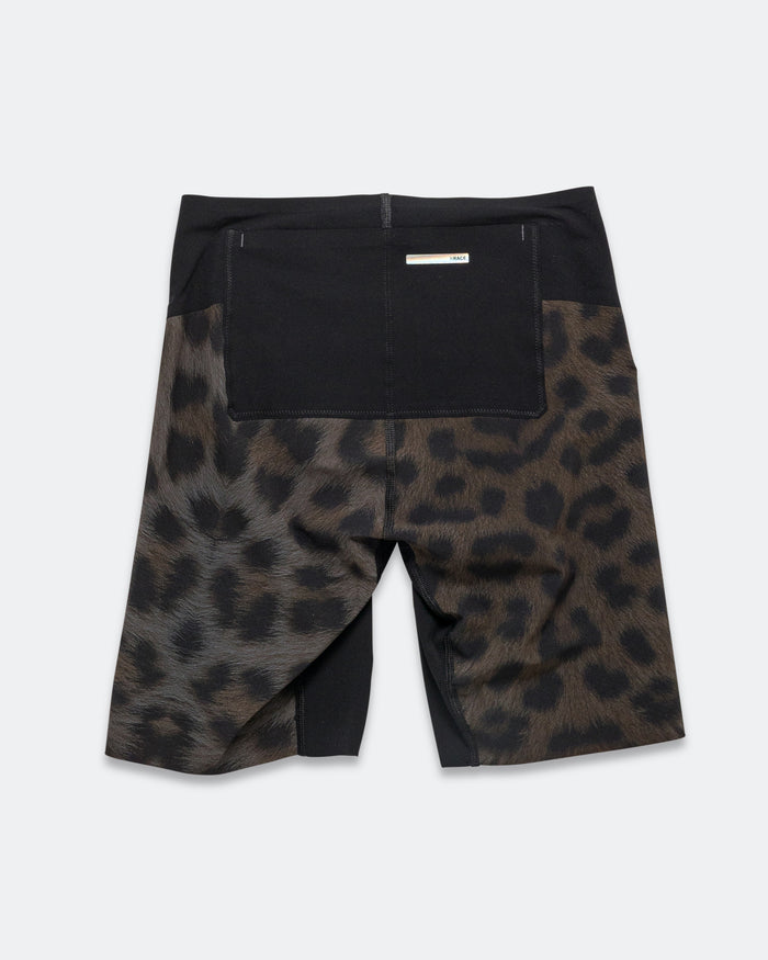 Womens Marathon Speed Shorts - Leopard Print