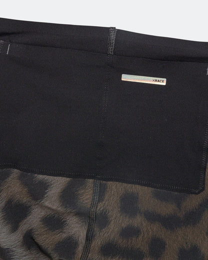 Womens Marathon Speed Shorts - Leopard Print