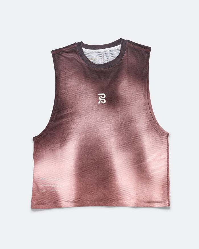 Womens Micromesh Run Tank - Flow StateMahogany Multi