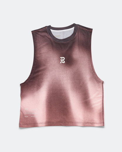 Womens Micromesh Run Tank - Flow StateMahogany Multi