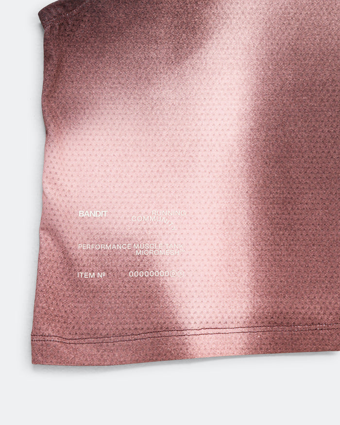 Womens Micromesh Run Tank - Flow StateMahogany Multi